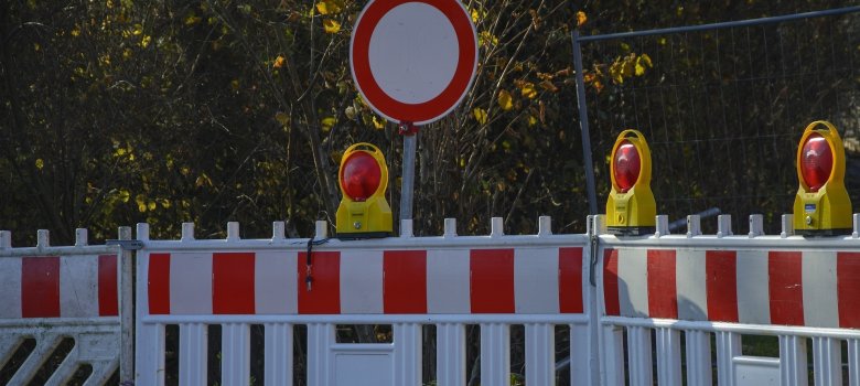 Schmuckbild: Straßensperrung